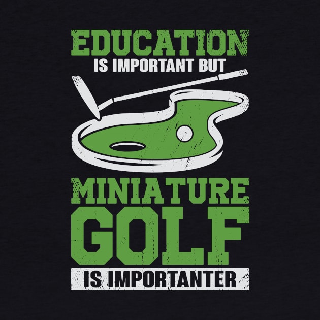 Funny Miniature Crazy Golf Player Gift by Dolde08